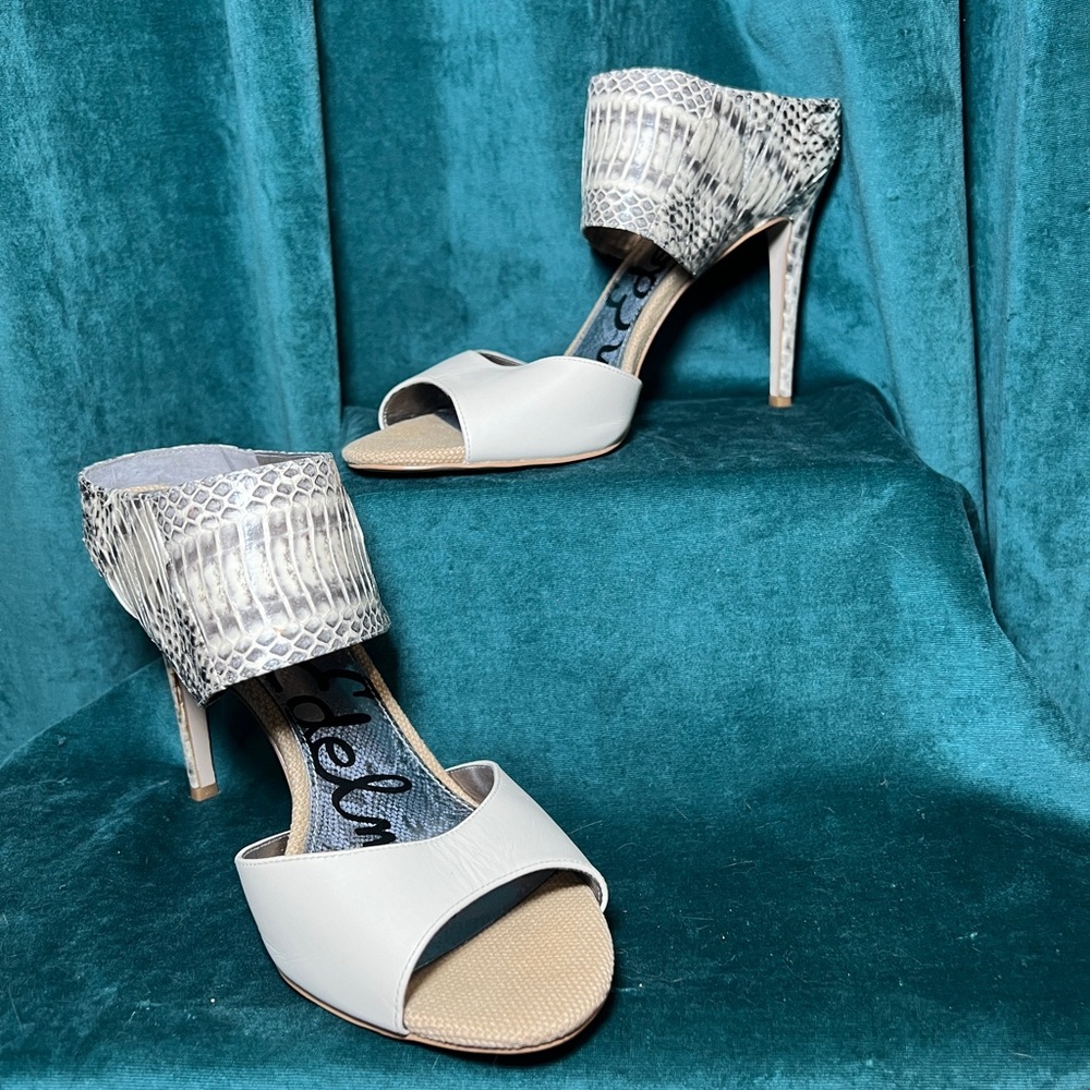 Sam Edelman Scotti Snakeprint Cuff Heel